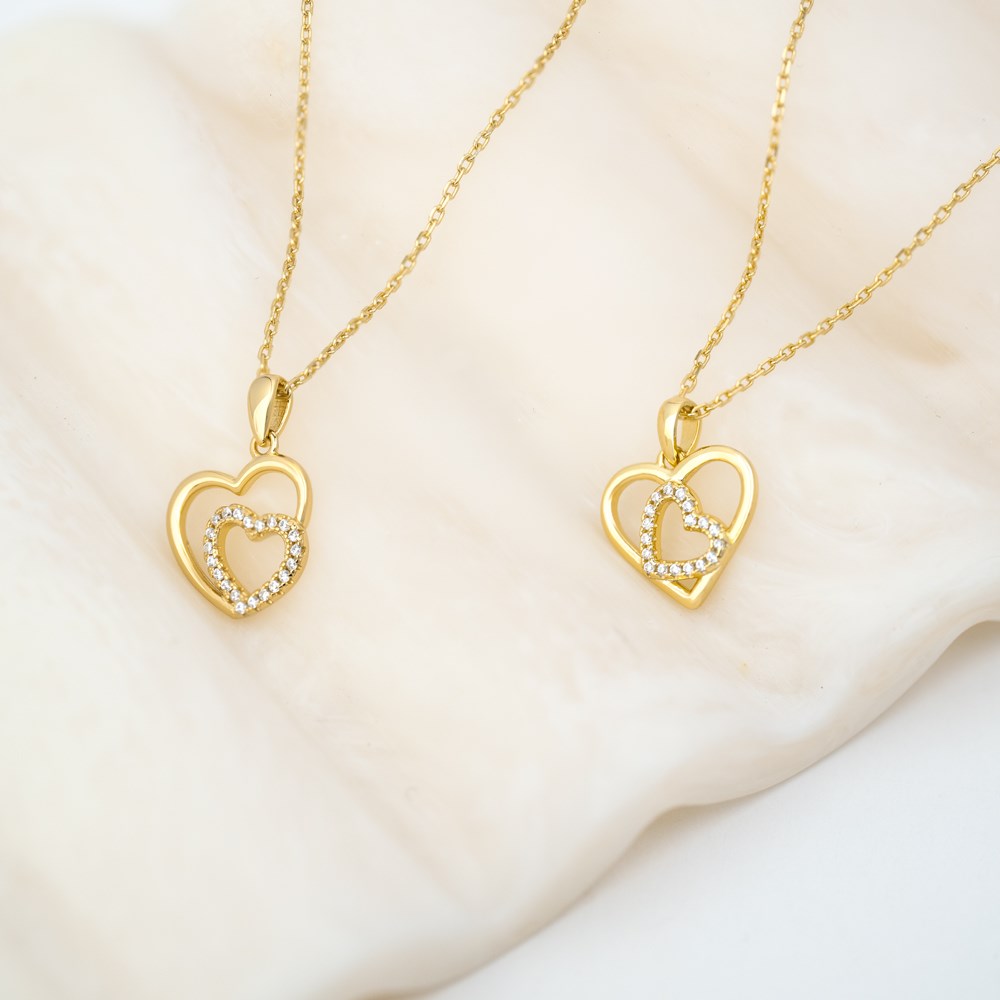 JOANLI Rivera gyllt silfurhálsmen með zirkonia ●045900