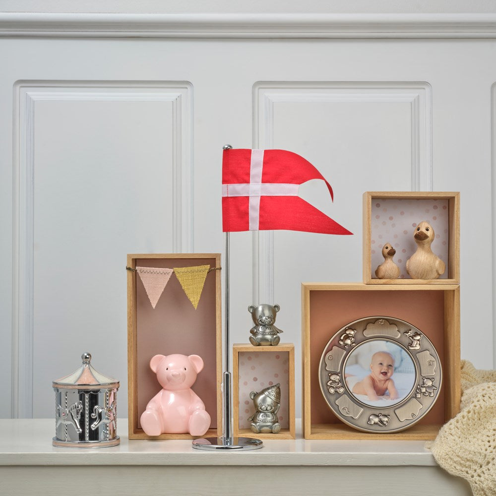 Piggy bank, pink bow ●276194