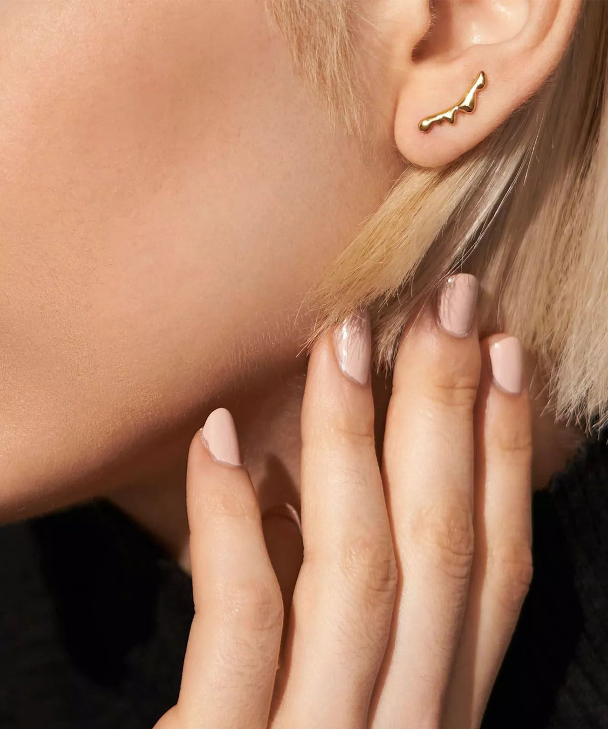 SKAGEN Anja Pebble gold-plated earrings SKJ1773