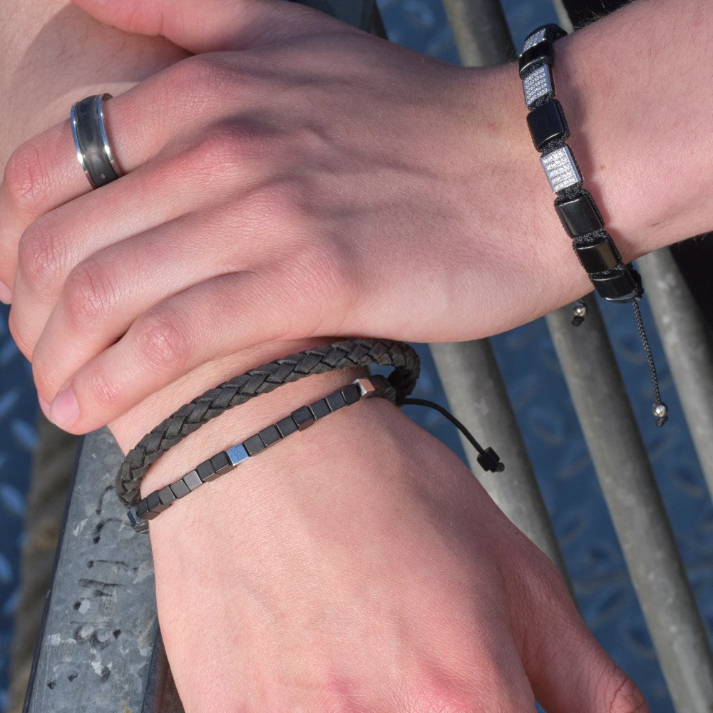 SON Carbon stál herrahringur ●072760