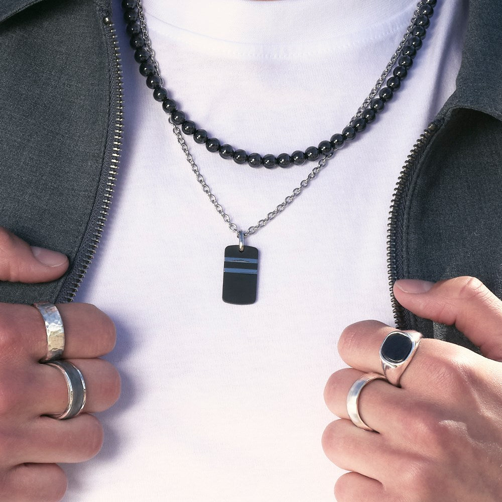 SON Carbon herrahálsmen ●042700