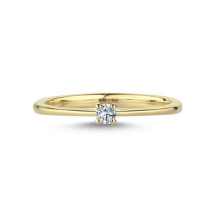 NURAN Trúlofunarhringur 14kt "The One" með 0.07ct demanti