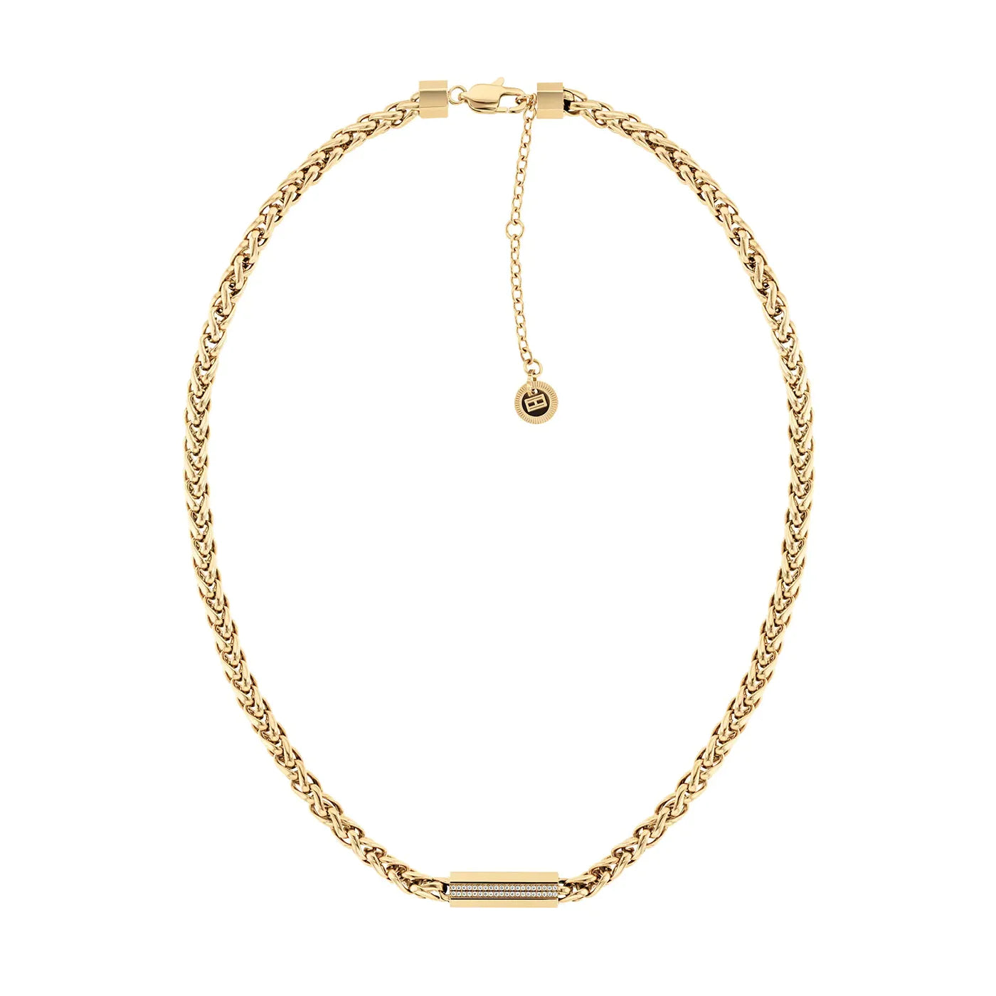 TOMMY HILFIGER Stone gyllt hálsmen með zirkonia