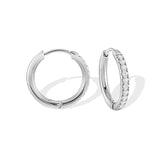 MIRA Hoops earrings with zirconia