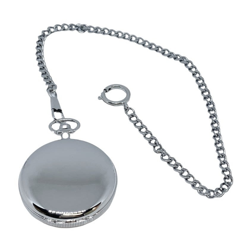 Silfurlitað vasaúr, upptrekkt