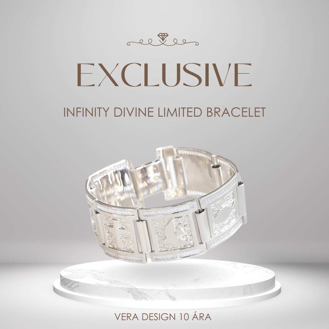 VERA DESIGN Infinity Divine silfurarmband með zirkonia