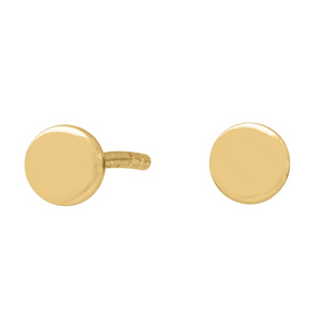 NORDAHL Button gold-plated earrings ●325 50