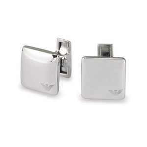 ARMANI Eagle Logo silfur ermahnappar EG1329