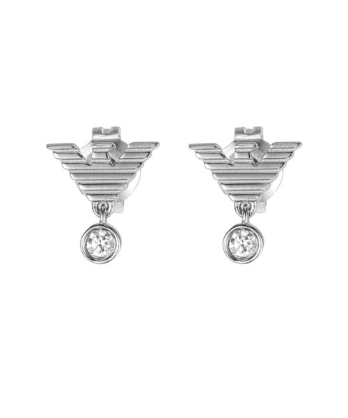 ARMANI silfureyrnalokkar með zirkonia