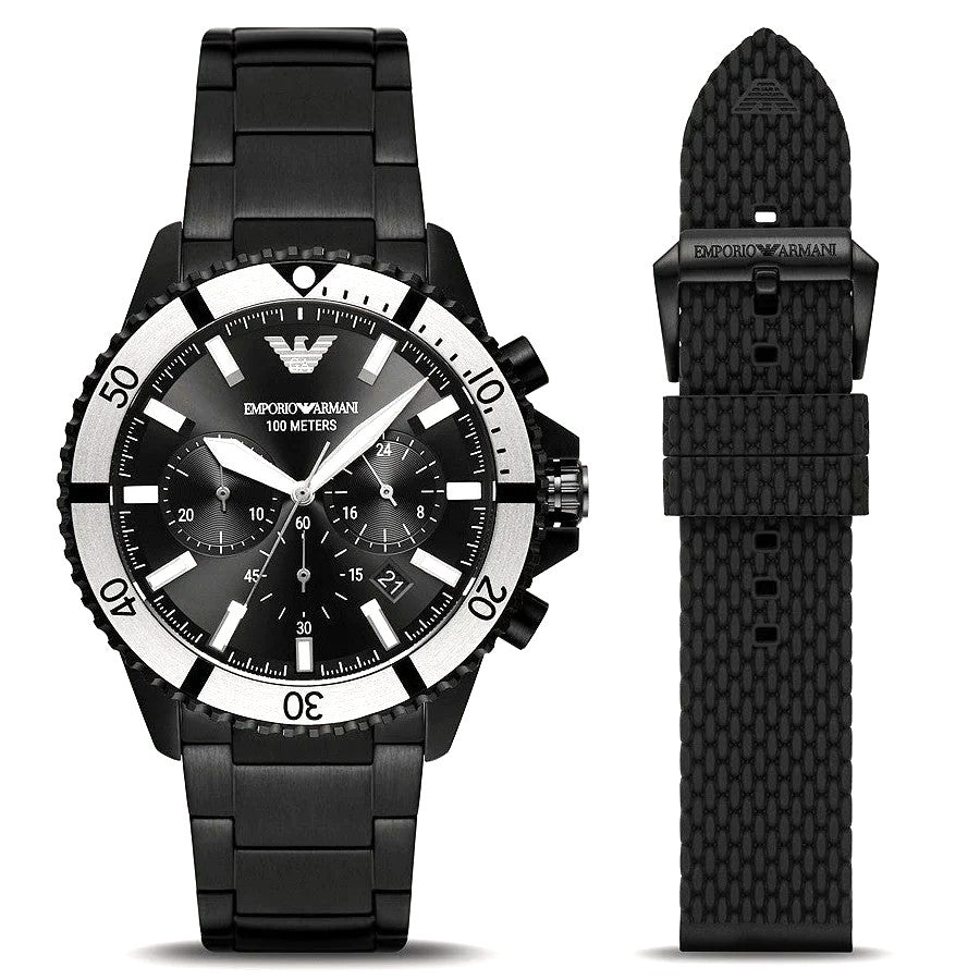 ARMANI Diver með auka ól 44mm