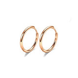 MIRA Hoops rose gold-plated earrings