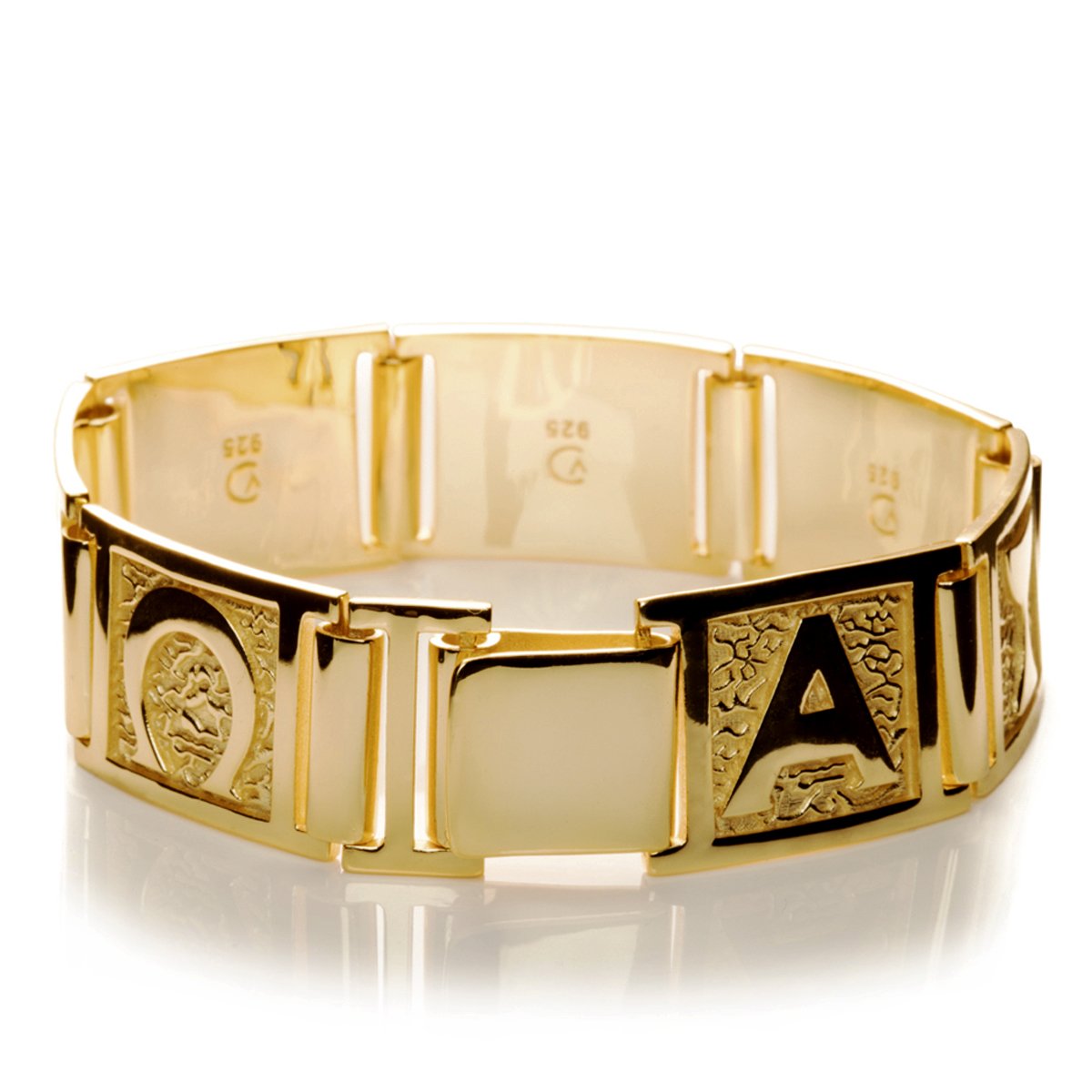 VERA DESIGN Infinity gyllt silfurarmband