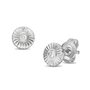 FOSSIL Sterling silfureyrnalokkar með zirkonia JF00617