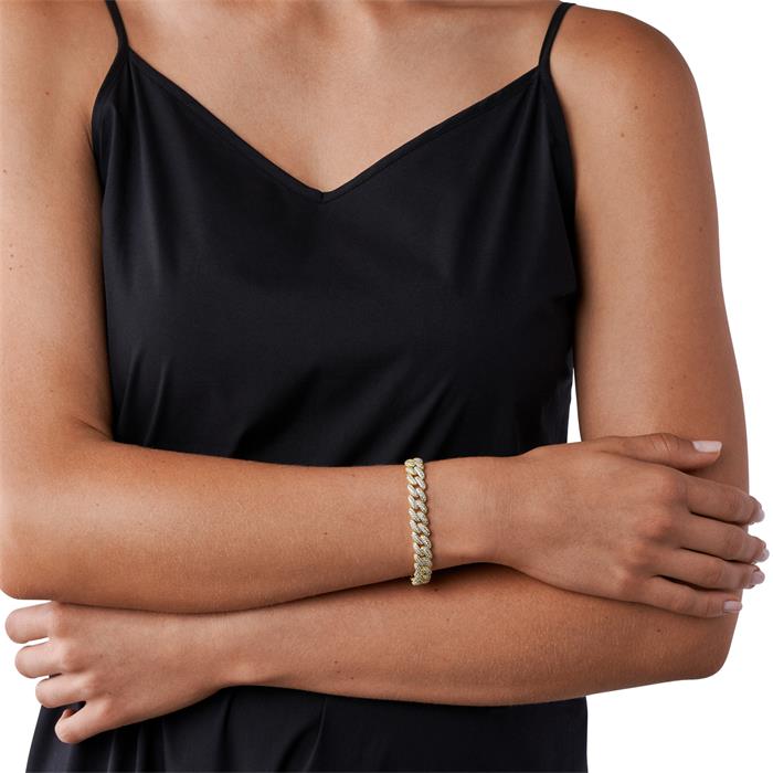 MICHAEL KORS gyllt armband með zirkonia
