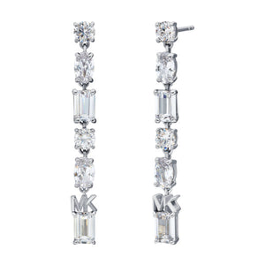 MICHAEL KORS Mixed Stone Drop silfureyrnalokkar MKC1662