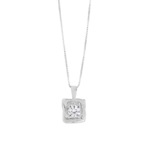 SIGN Fire and Ice silver necklace