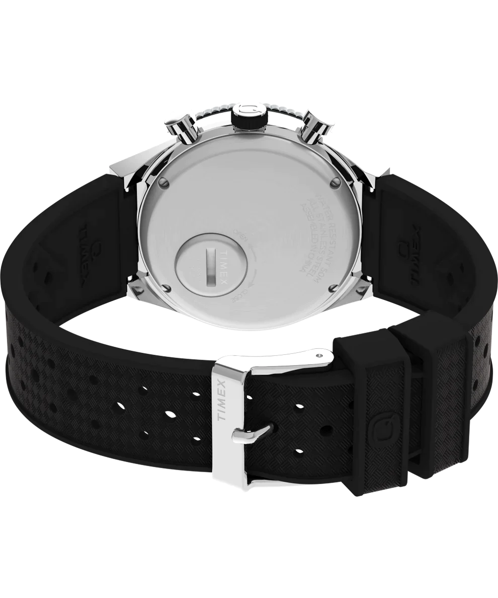 TIMEX Q 3-Time Zone Chronograph 40mm TW2V70100