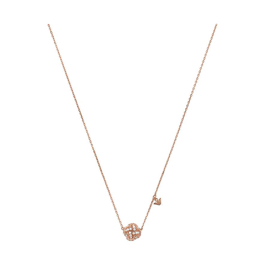 ARMANI rósagyllt hálsmen með zirkonia