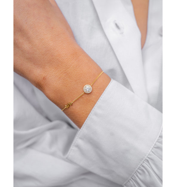 MICHAEL KORS gyllt armband með zirkonia