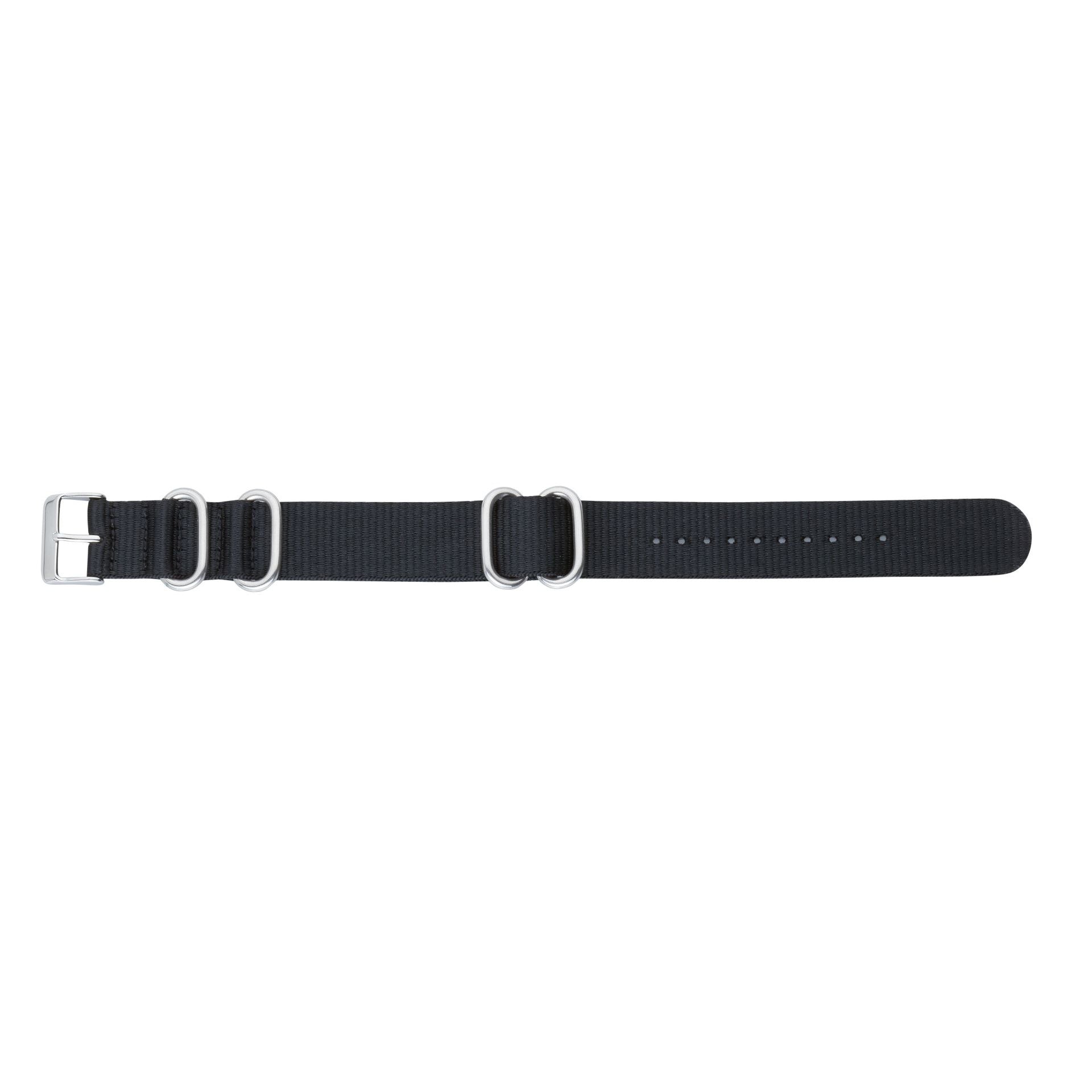 DAMIAN svört nato ól | 18, 20, 22, 24mm