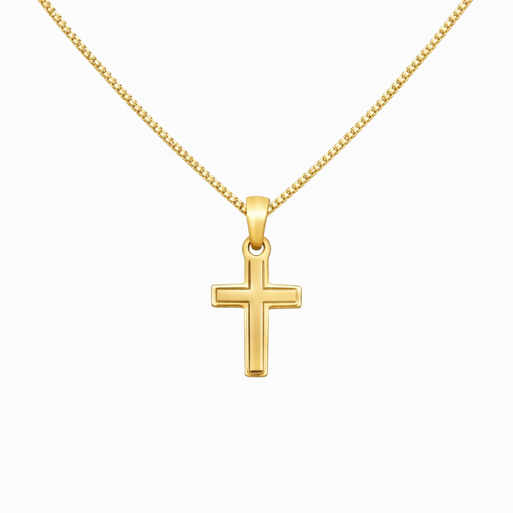 NORDAHL Gylltur silfurkross 13x20mm •255900