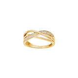 SIERSBØL Gullhringur 14kt með 0.09ct demöntum