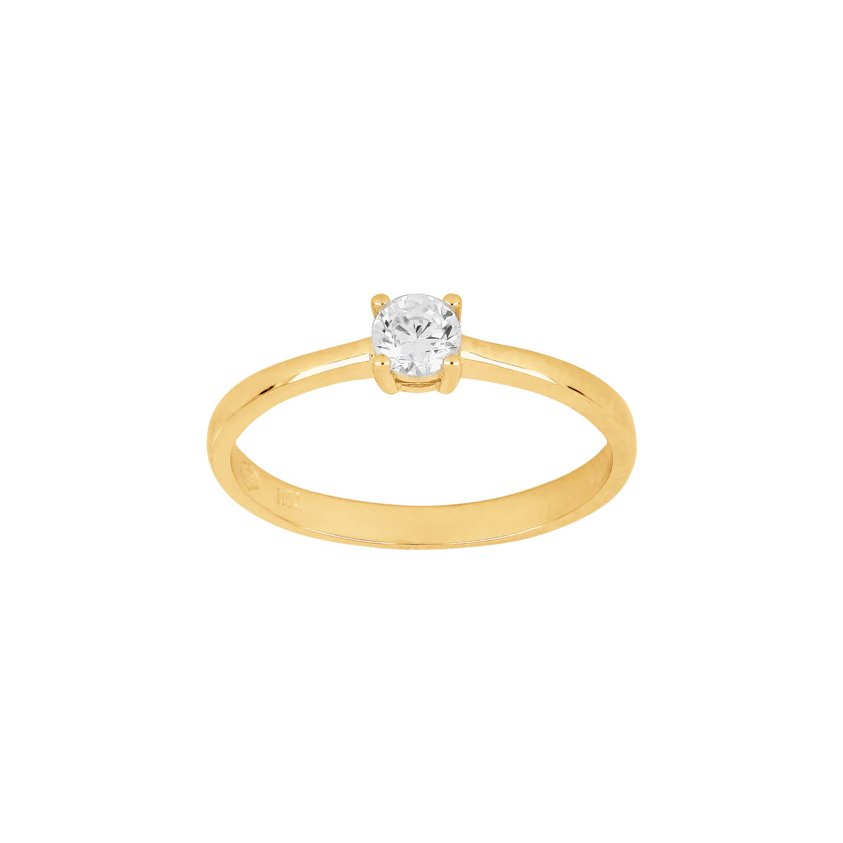 Gullhringur 8kt með zirkonia