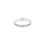 JOANLI Obi silver ring with 1 zirconia ●320950