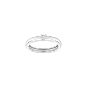 JOANLI Obi silfurhringur með 1 zirkonia ●320950