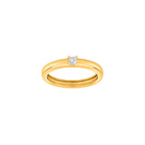 JOANLI Obi gold-plated silver ring with 1 zirconia ●325950