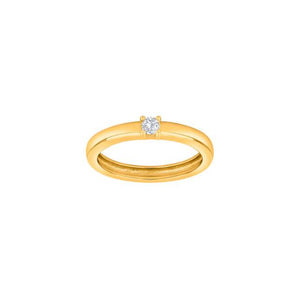 JOANLI Obi gold-plated silver ring with 1 zirconia ●325950