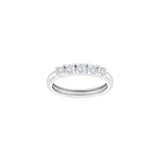 JOANLI Obi silver ring with 5 zirconia ●340950