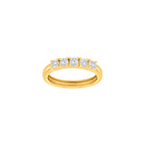 JOANLI Obi gold-plated silver ring with 5 zirconia ●513459