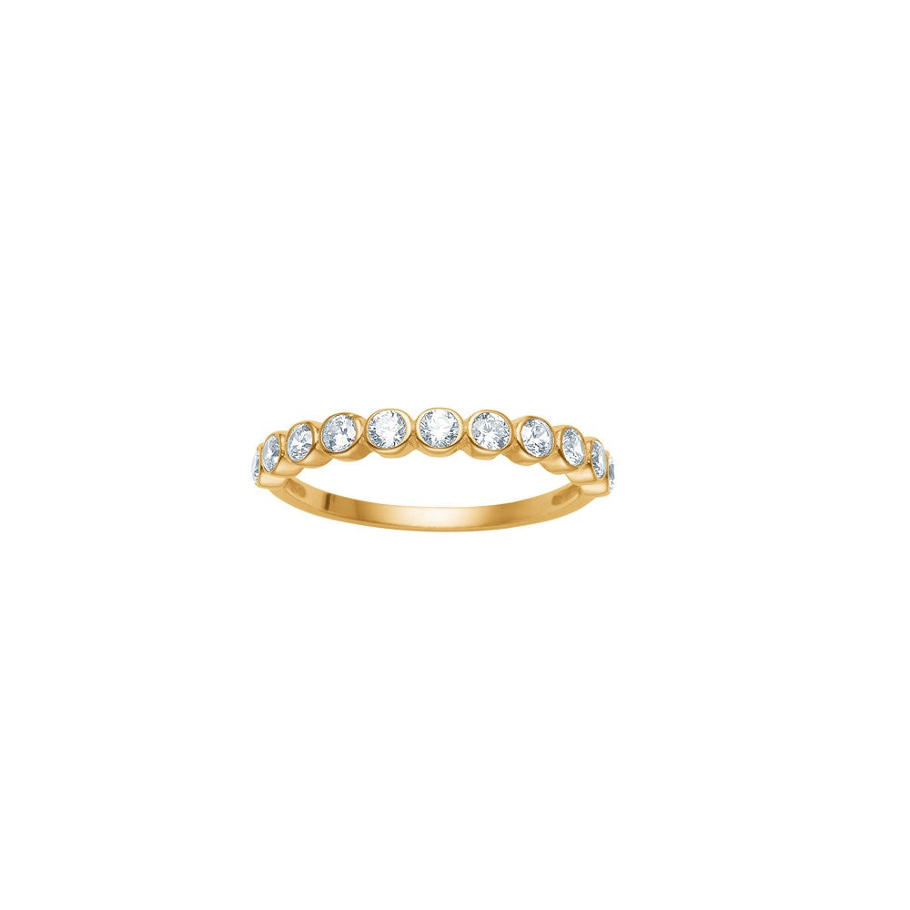 SIERSBØL 8kt gullhringur með zirkonia ●250300
