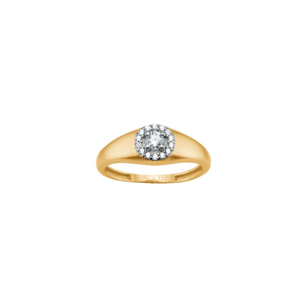 SIERSBØL 8kt gullhringur með zirkonia ●280300