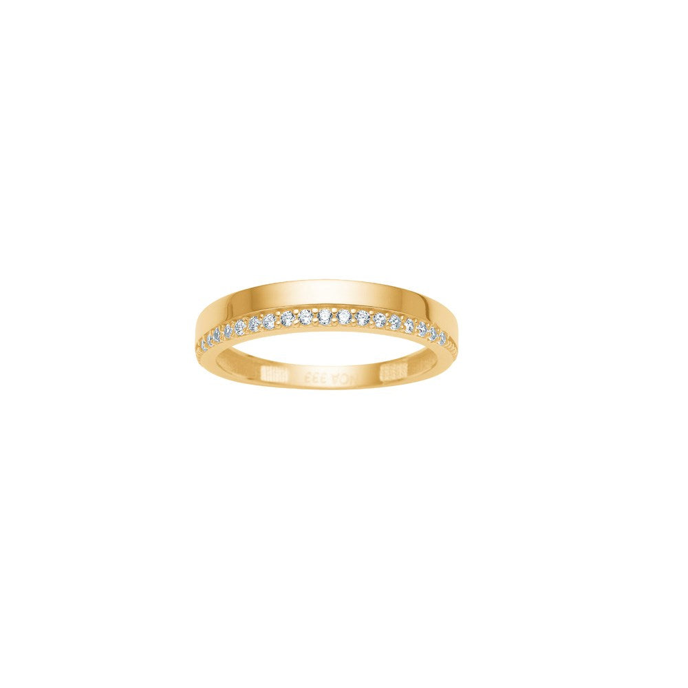SIERSBØL 8kt gullhringur með zirkonia ●310300