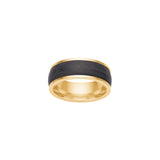 SON Carbon gold-plated steel men's ring ●400728