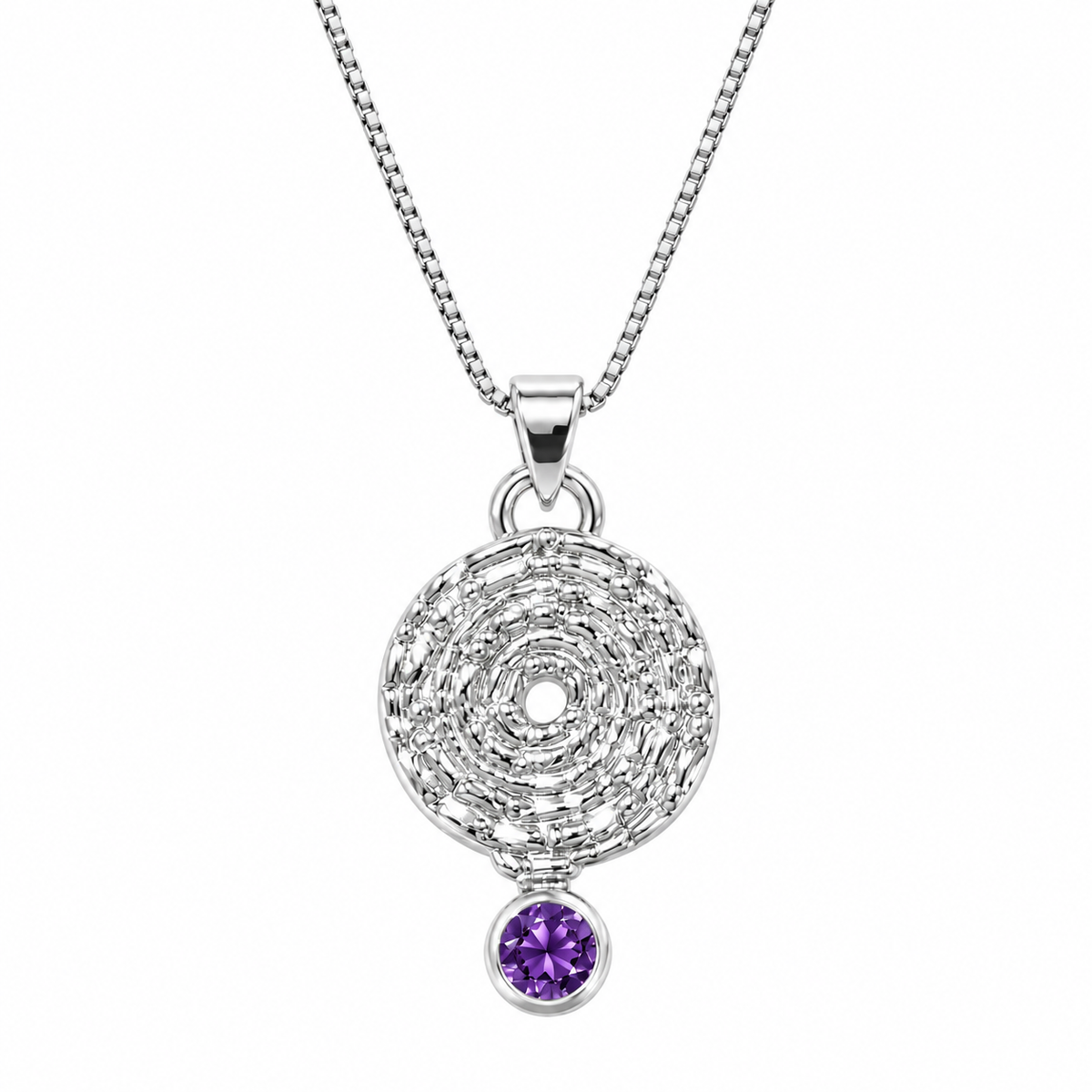 SKARTÍS silver necklace with zirconia stone