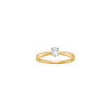 SIERSBØL LUXURY 14kt gullhringur með sporöskjulaga lab grown demanti 0,25ct ●640500