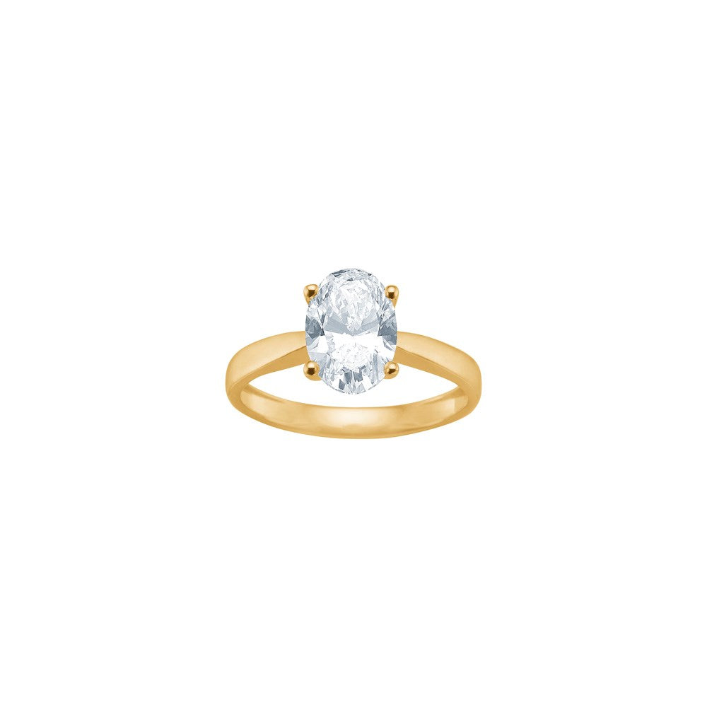 SIERSBØL LUXURY 14kt gullhringur með sporöskjulaga lab grown demanti 2,00ct ●670500