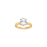 SIERSBØL LUXURY 14kt gullhringur með sporöskjulaga lab grown demanti 2,00ct ●670500