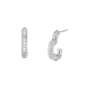 MICHAEL KORS Premium silver earrings with zirconia MKC1659