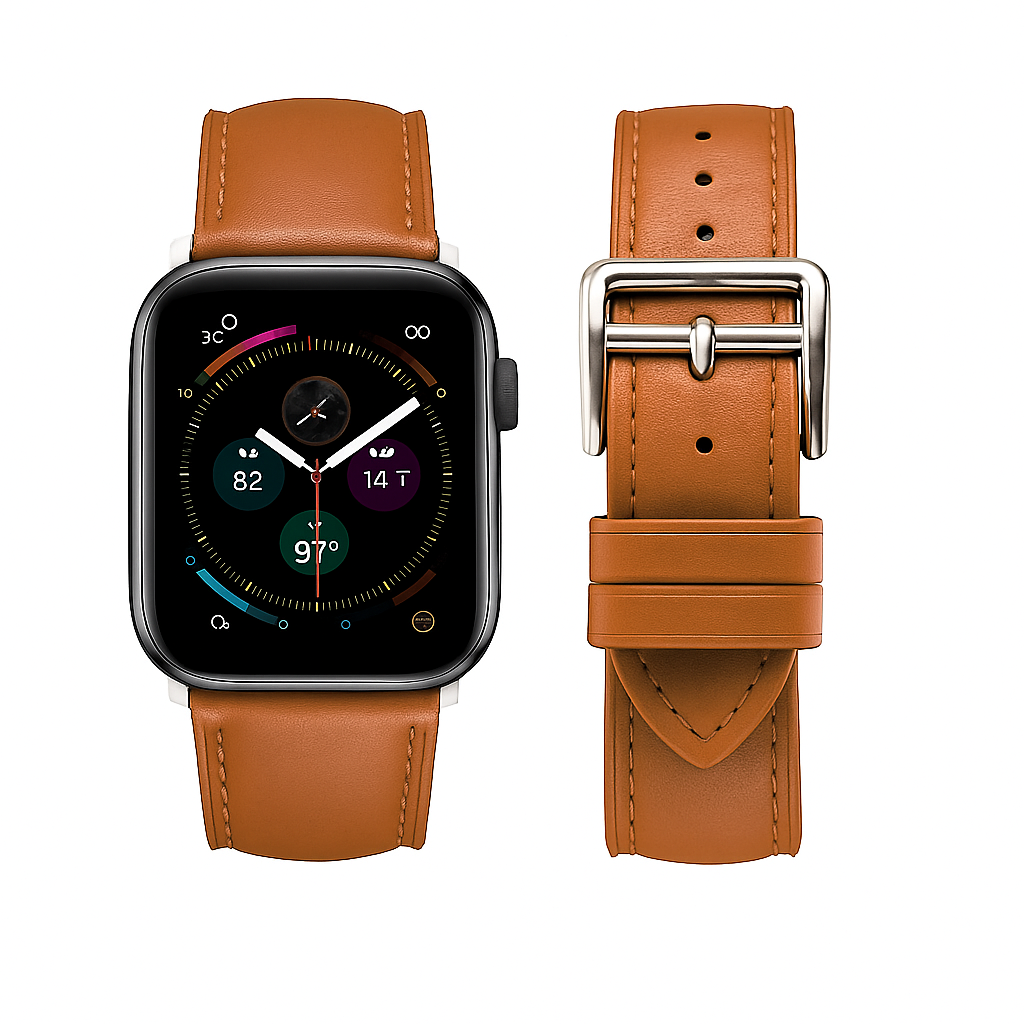 Lucca leðuról á Apple úr | Ljósbrún