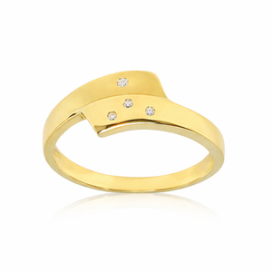 14kt Gold Ring with 0.25ct Diamonds