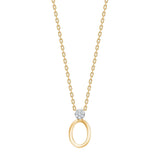 SIERSBØL Gullhálsmen 14kt með 0.035ct demanti