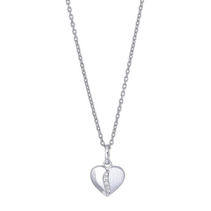 NORDAHL Heart silfurhálsmen með zirkonia ●240900
