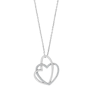 NORDAHL Heart silver necklace with zirconia ●120900