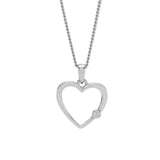 NORDAHL Heart silfurhálsmen með zirkonia ●630900