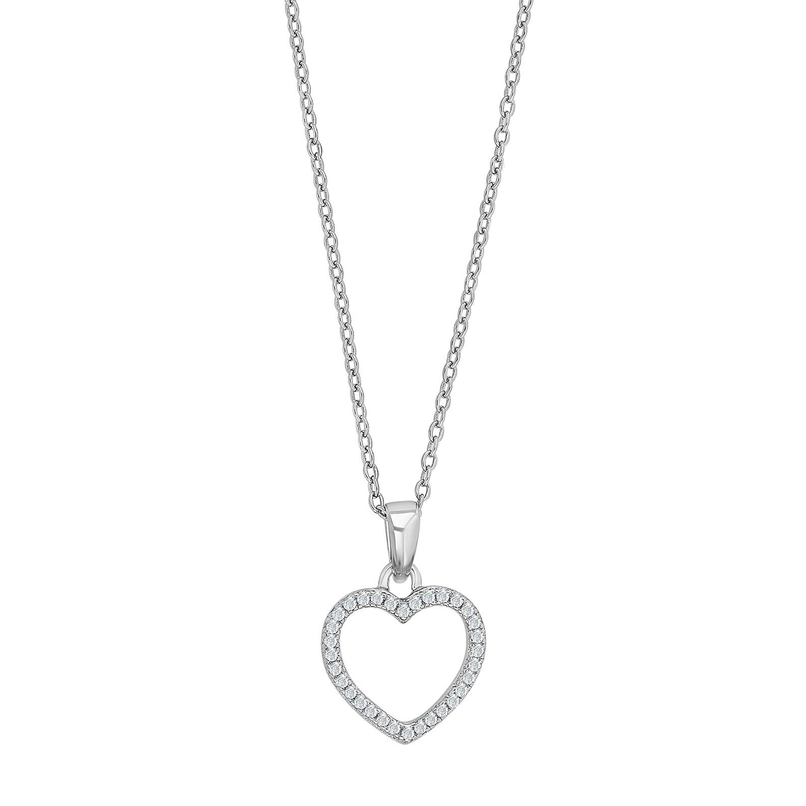 JOANLI Aida silfurhálsmen með zirkonia ●720900