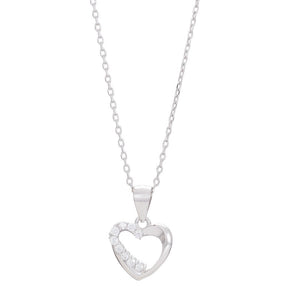 NORDAHL Heart silver necklace with zirconia ●870900